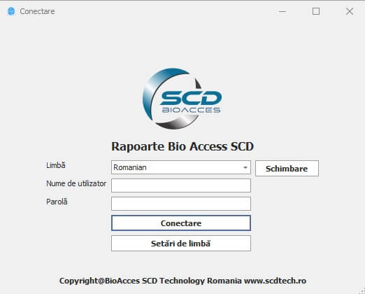pontaj control acces bioacces scd